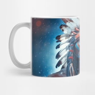 Native Indian Warrior Spirit Fantastic Cosmic Magical Mug